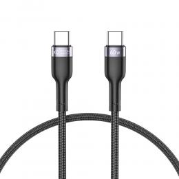 Tech-Protect Tech-Protect 25 cm 60W 3A USB-C - USB-C UltraBoost Laddkabel Svart - Teknikhallen.se