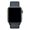 Nylon Armband Med Kardborreband Fste Apple Watch 42/44/45/49 mm Bl