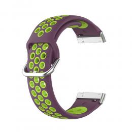Silikon Träningsarmband Armband Versa 3/Fitbit Sense - Lila/Grön