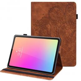 iPad Mini (2021) Fodral Mandala Flower Case Stand Brun