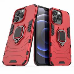 iPhone 13 Pro - Hybrid Armor Ring Skal - Röd