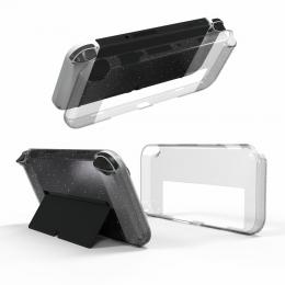 Nintendo Switch OLED Skal Glitter TPU Transparent