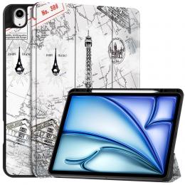 iPad Air 13 2024 Tri-Fold Fodral Pennhållare Eiffeltornet
