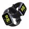 Silikon Armband Twill Textur Apple Watch 42/44/45/49 mm Svart