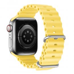 DUX DUCIS Apple Watch 42/44/45/49 mm Armband Wave Design Gul