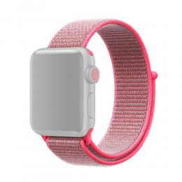 Nylon Loop Armband Justerbart Apple Watch 42/44/45/49 mm Rosa