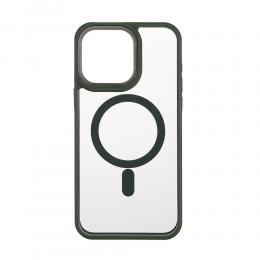 ONSALA iPhone 15 Pro Max Skal Bumper MagSafe Grön/Transparent