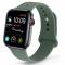 Silikon Armband Apple Watch 42/44/45/49 mm Mrk Grn