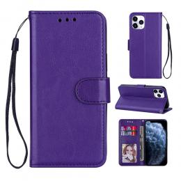  iPhone 12 / 12 Pro - Crazy Horse Fodral - Lila - Teknikhallen.se