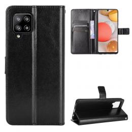 Samsung Galaxy A42 - Crazy Horse Fodral - Svart