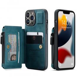CASEME iPhone 13 Pro Skal Med Magnetisk Plånbok Blå