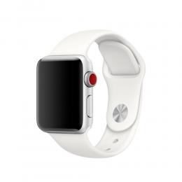  Silikon Armband Apple Watch 42/44/45 mm - Vit (M/L) - Teknikhallen.se