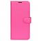 Samsung Galaxy S24 Fodral Litchi Lder Rosa