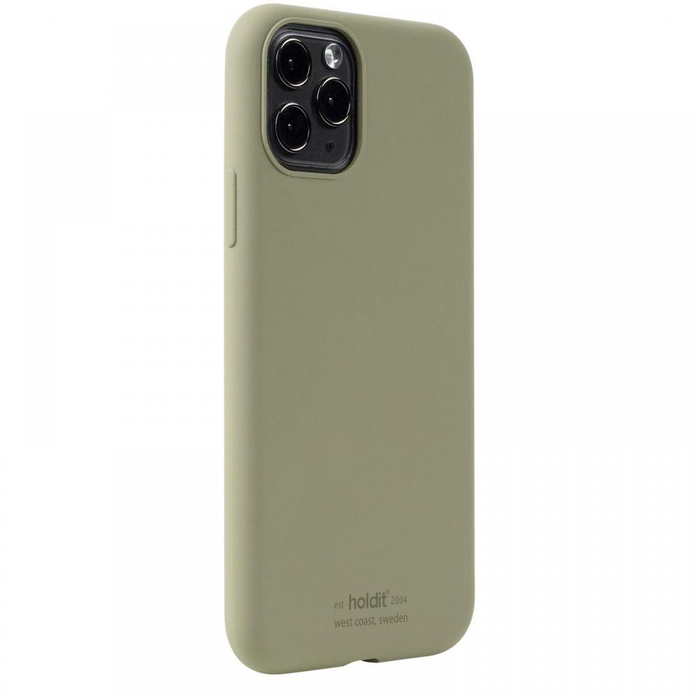 holdit iPhone 11 Pro/X/Xs Mobilskal Silikon Khaki Green