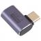 USB-C Hane - USB-C Hona Adapter Elbow USB 4.0 Aluminium Bl