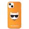 Karl Lagerfeld iPhone 13 Skal TPU Choupette Fluorescent Orange