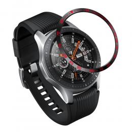 Bezel Skyddande Ring Galaxy Watch 46mm - Svart/Röd