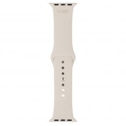 holdit Armband Silikon Apple Watch 38/40/41 mm Light Beige