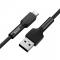Baseus Silica Gel 1m 3A USB-C Kabel - Svart