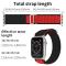 Apple Watch 42/44/45/49 mm Armband Alpine Pro Loop Svart/Rd