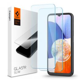 Spigen Galaxy A14 4G/5G 2-PACK Skärmskydd Glas.tR Slim