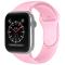 Apple Watch 38/40/41 mm Silikon Armband (S/M) Ljus Rosa