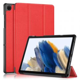 Samsung Galaxy Tab A9 Plus Fodral Tri-Fold PU Läder Röd