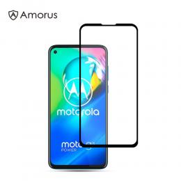 AMORUS Motorola Moto G8 Power - AMORUS Heltäckande Härdat Glas - Teknikhallen.se