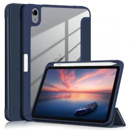 iPad Mini (2021) Fodral Tri-Fold Hybrid Pennhållare Blå