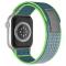 Apple Watch 42/44/45/49 mm Armband Nylon Trail Loop Bl/Grn