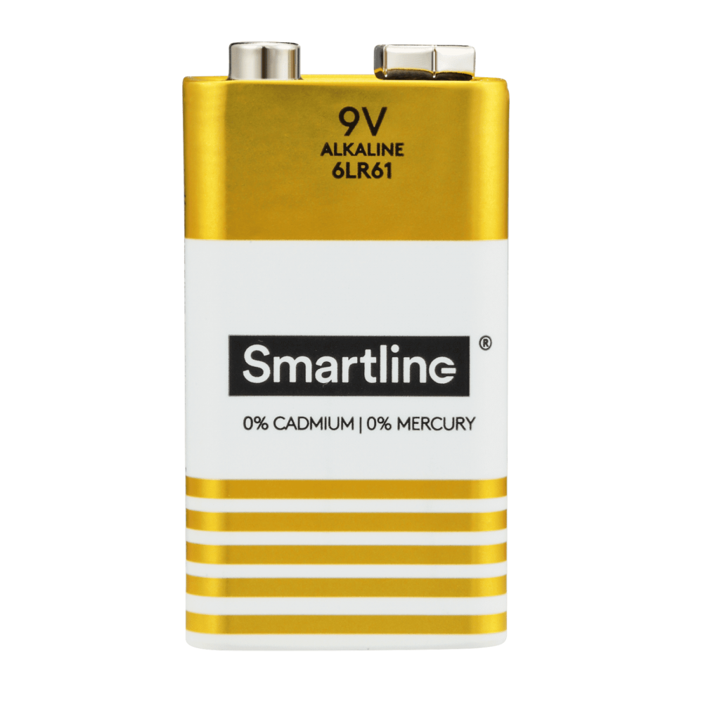 Smartline 6LR61 9V Alkaliskt Batteri 2-pack