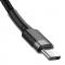 Baseus Cafule 1m 60W PD QC USB-C - USB-C Nylon Kabel - Svart/Gr