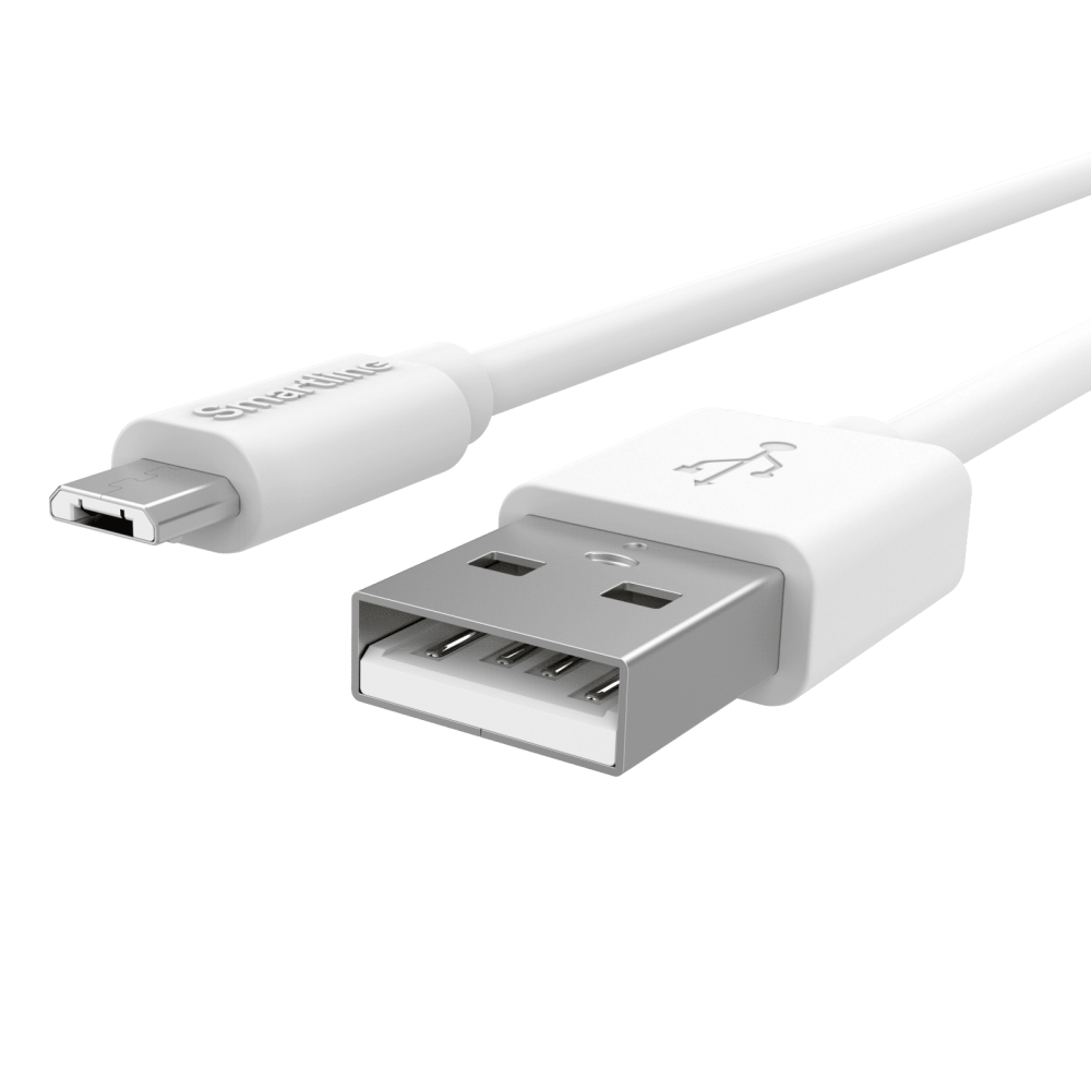 Smartline 3m Micro USB Laddningskabel Vit