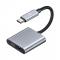 MCDODO DAC 60W USB-C till 3.5mm AUX / USB-C Port Adapter - Gr