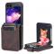 AZNS Galaxy Z Flip 5 Fodral PU-Lder Brun