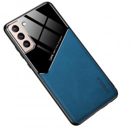 Samsung Galaxy S21 - Hybrid Skal Med Inbyggd Magnetplatta - Blå