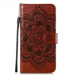  Samsung Galaxy A72 - Mandala Läder Fodral - Brun - Teknikhallen.se