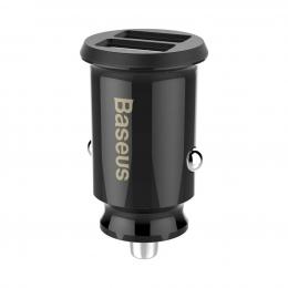 Baseus Billaddare 15.5W 2x USB-A Svart