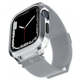 Spigen Apple Watch 44/45 mm Armband Metal Fit 'Pro' Silver