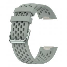 Fitbit Charge 5 Armband Silikon Ihåligt Grå