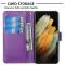 Samsung Galaxy S22 Plus Fodral Solid Lder Lila