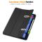 iPad Air 13 2025/2024 Fodral Tri-Fold Pennhållare Svart