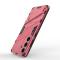 Samsung Galaxy S25 Skal Kickstand Hybrid Armor Rosa