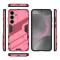 Samsung Galaxy S25 Skal Kickstand Hybrid Armor Rosa