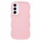 Samsung Galaxy S25 Mobilskal Wavy Ljus Rosa