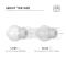 AHASTYLE AirPods 2/1 3-PACK Öronpluggar Silikon Storlek L Svart