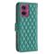 Motorola Moto G55 5G Fodral Diamond Läder Grön