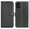 Motorola Moto G55 5G Fodral Litchi Läder Svart