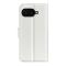 Google Pixel 9a Fodral Litchi Läder Vit