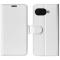Google Pixel 9a Fodral Crazy Horse Läder Vit
